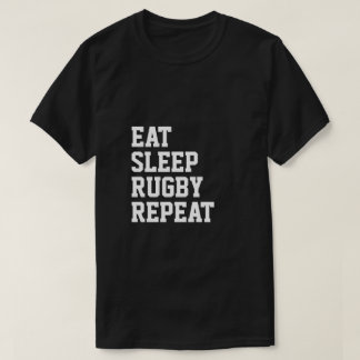 Camiseta Comer el sueño Rugby Repetir el deporte tema