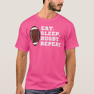Camiseta Comer el sueño Rugby Repetir el juego de rugby Jug