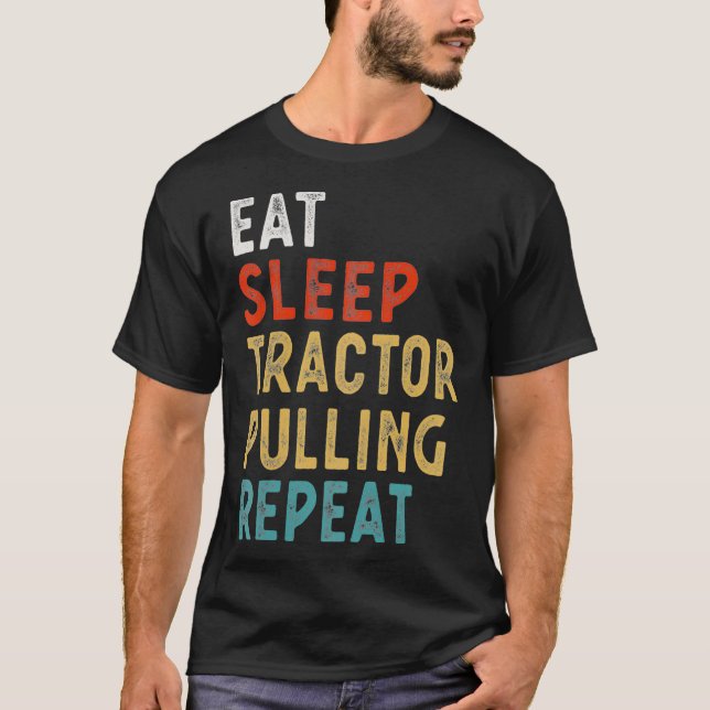 Camiseta Comer el Tractor de suspensión que extrae el regal (Anverso)