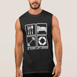 Camiseta Comer elevador de sueño repetidamente gimnasio de