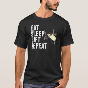 Camiseta Comer elevador de sueño repetidamente levantamient