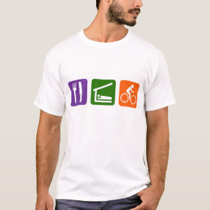 Camiseta Comer en bicicleta de sueño