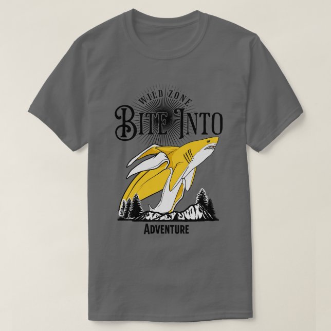 Camiseta Comer en la zona salvaje Adventurous 1 (Diseño del anverso)