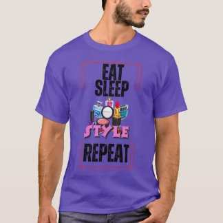 Camiseta Comer estilo de sueño repetir
