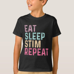 Camiseta Comer Estima de Sueño Repite Autismo Sensibilizaci