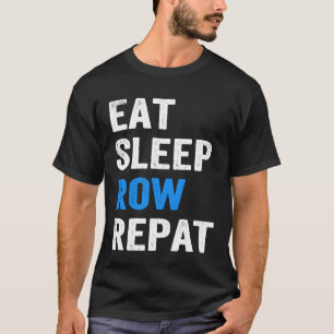 Camiseta Comer Fila de Sueño Correa de la Tripulación de la