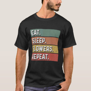 Camiseta Comer flores de sueño repite plantas botánicas de 