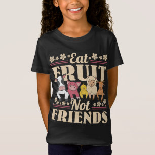 Camiseta Comer fruta no amigos, Vegan