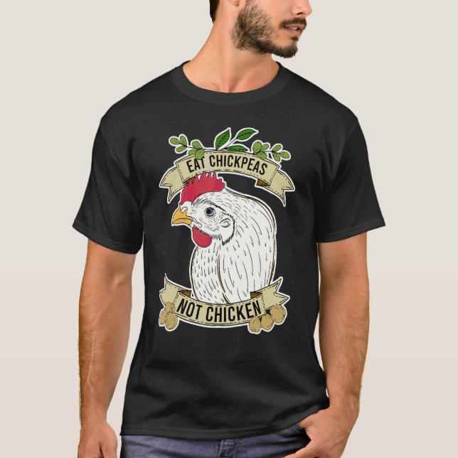 Camiseta Comer Garbanzos No Pollo  Cita (Anverso)