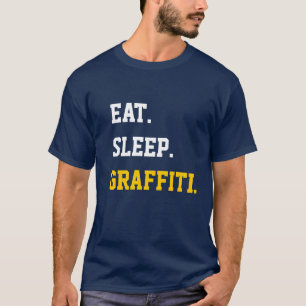 Camiseta Comer graffiti de sueño