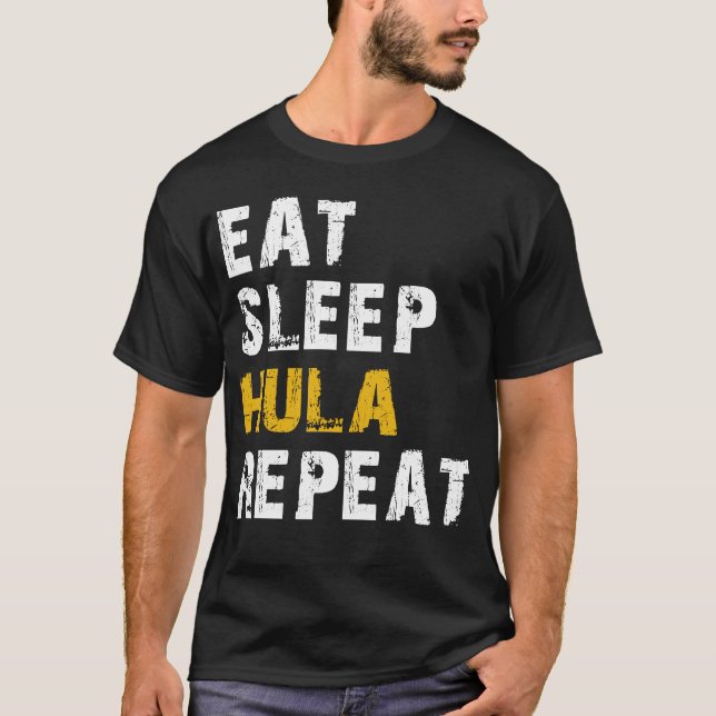 Camiseta comer hoop hula de dormir (Anverso)