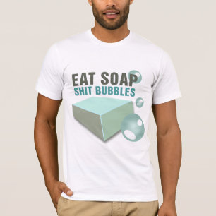 Camiseta Comer jabón S—Burbujas Wackiest Funny