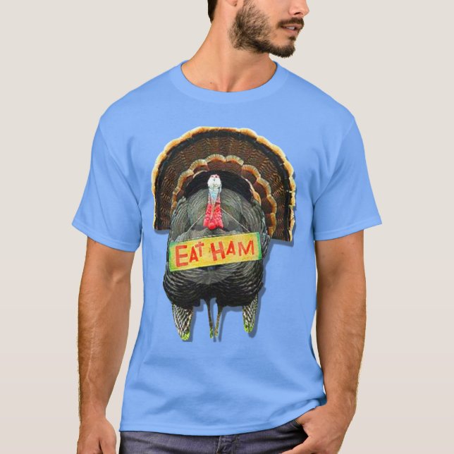 Camiseta comer jamón personas (Anverso)