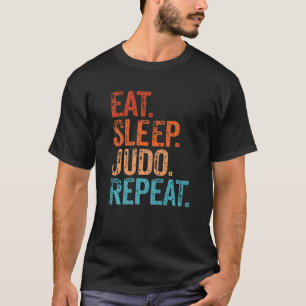 Camiseta Comer judo de sueño repetir graciosa marti japonés