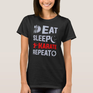 Camiseta Comer karate de suspensión para repetir karate