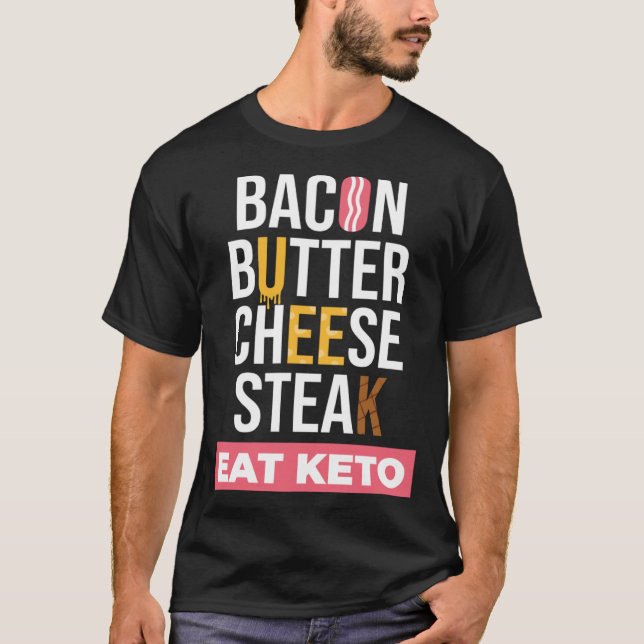 Camiseta Comer Keto I Perder Peso Comida Sana Dieta Ketogén (Anverso)