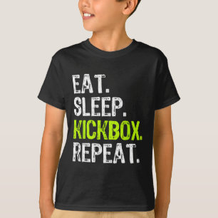 Camiseta Comer Kickbox Sleep Repetir Kickboxing Kick Boxing