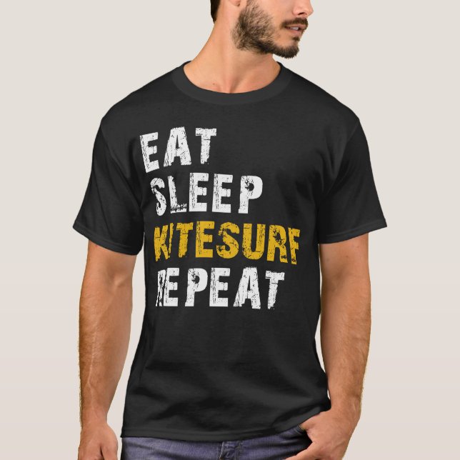 Camiseta comer kitesurf del sueño (Anverso)