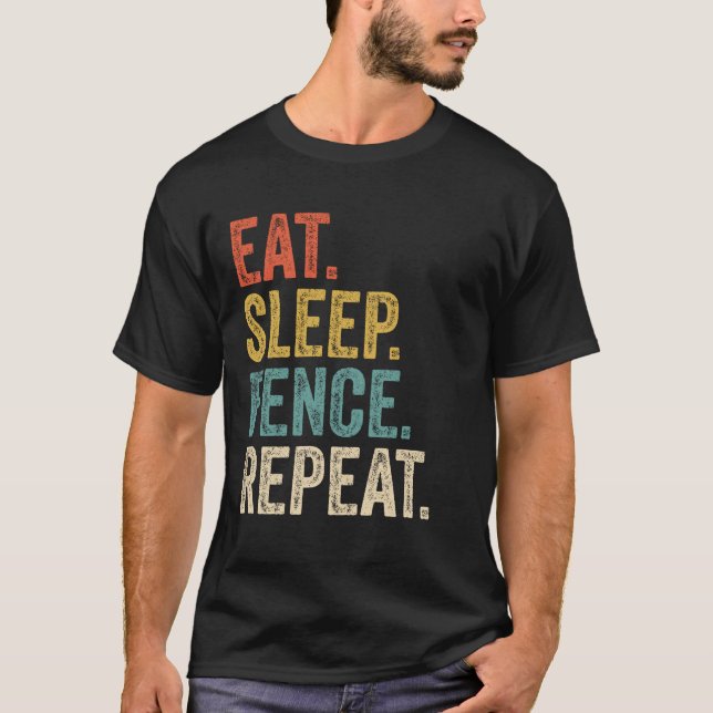 Camiseta Comer la cerca de repetición del sueño (Anverso)