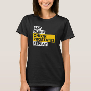 Camiseta Comer la comprobación del sueño Prostatación Repet