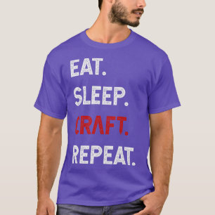 Camiseta Comer la nave de sueño repetir el divertido juego 