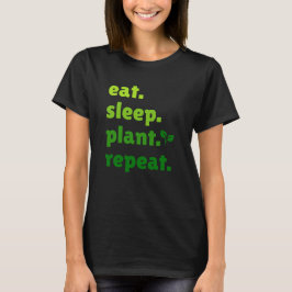 Camiseta Comer la planta de sueño repetidamente jardinera L