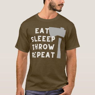 Camiseta Comer la repetición del lanzamiento del sueño