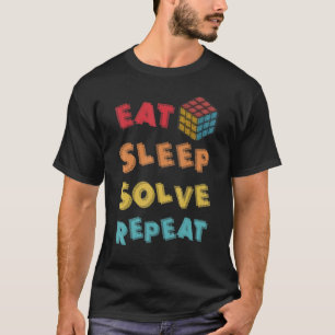 Camiseta Comer la solución de sueño repetir la velocidad de