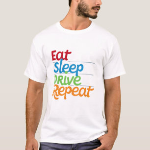 Camiseta Comer la unidad de suspensión repetida