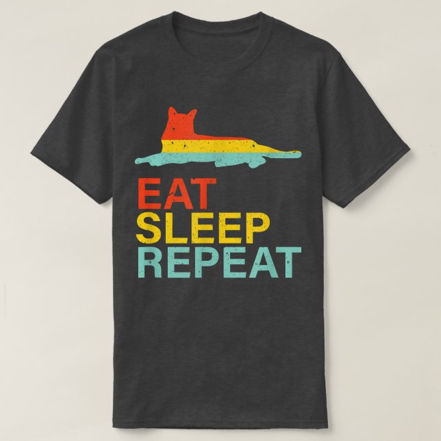 Camiseta Comer la vida del gato  (Diseño del anverso)