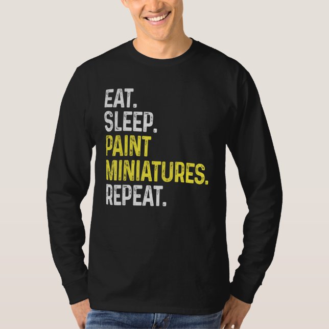 Camiseta Comer las miniaturas de pintura del sueño Repetici (Anverso)