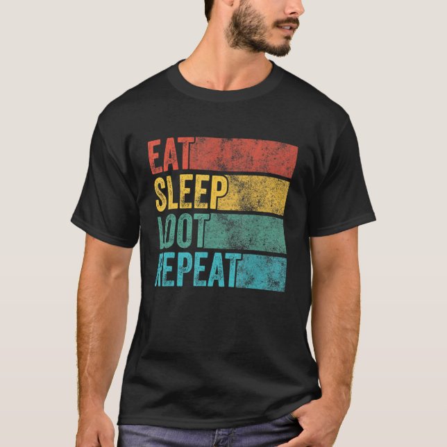 Camiseta Comer Loot Del Sueño Repetir Llama Distancia De La (Anverso)