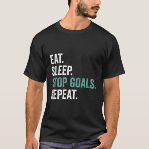 Camiseta Comer los objetivos de paro de sueño repetir Tee F