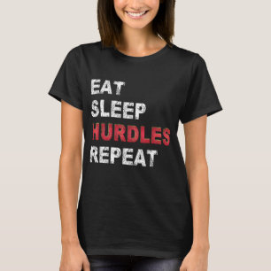 Camiseta Comer los obstáculos de sueño repetir