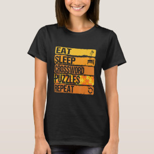 Camiseta Comer los rompecabezas de la cruz del sueño Repeti