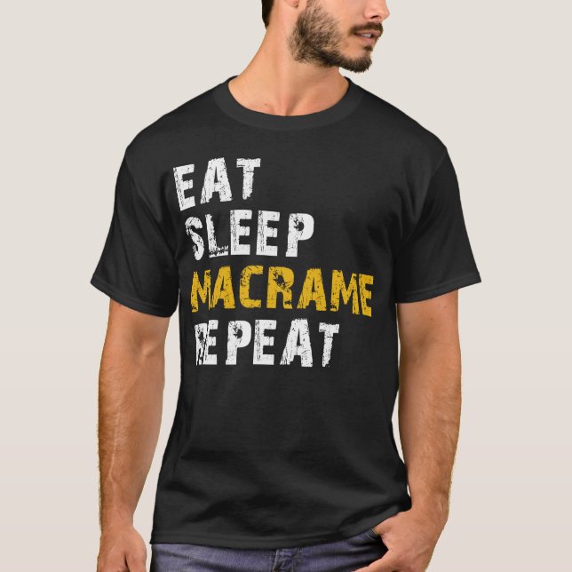Camiseta comer macrame de sueño (Anverso)