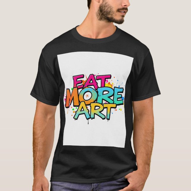 Camiseta comer más arte (Anverso)