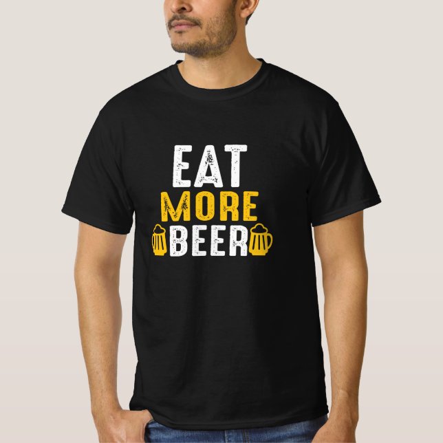 Camiseta Comer más cerveza (Anverso)