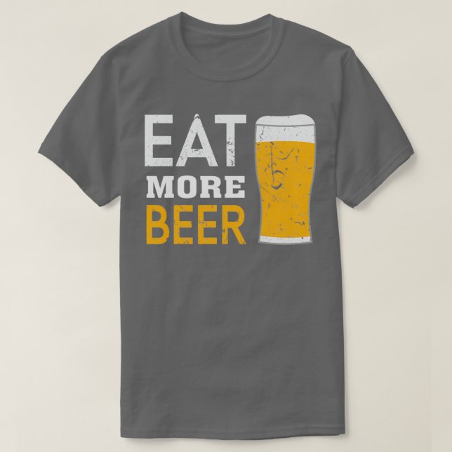 Camiseta comer más cerveza 4 (Diseño del anverso)
