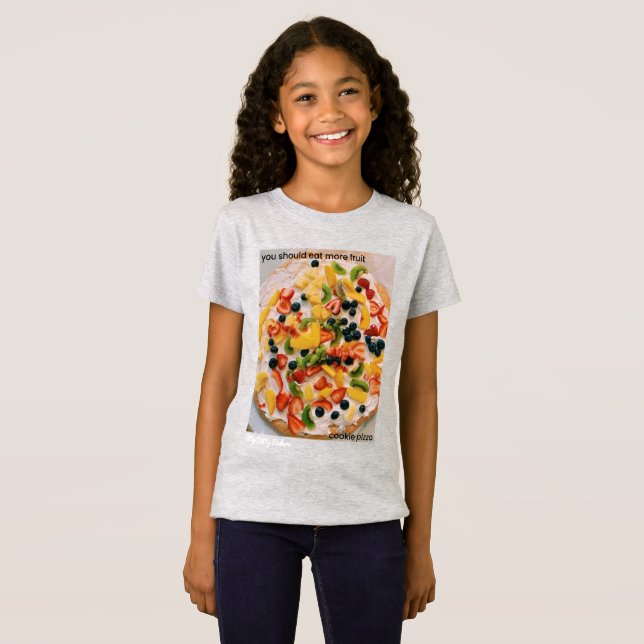 Camiseta Comer más galletas de fruta pizza (Anverso completo)