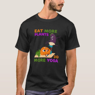 Camiseta Comer Más Plantas Hacer Más Yoga Día Mundial Veget