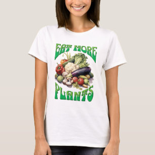 Camiseta Comer más plantas vegetarianas