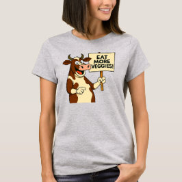 Camiseta Comer más vegetales vegetarianos