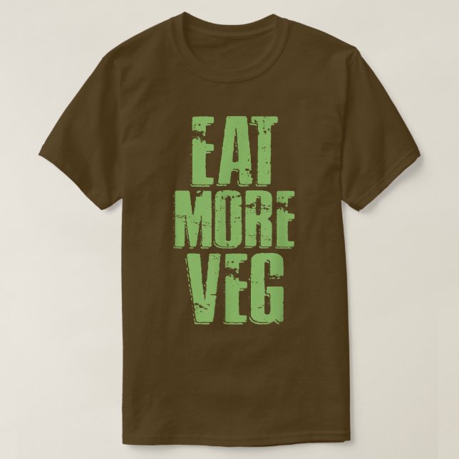 Camiseta Comer más vegetarianos en problemas de Guay (Diseño del anverso)