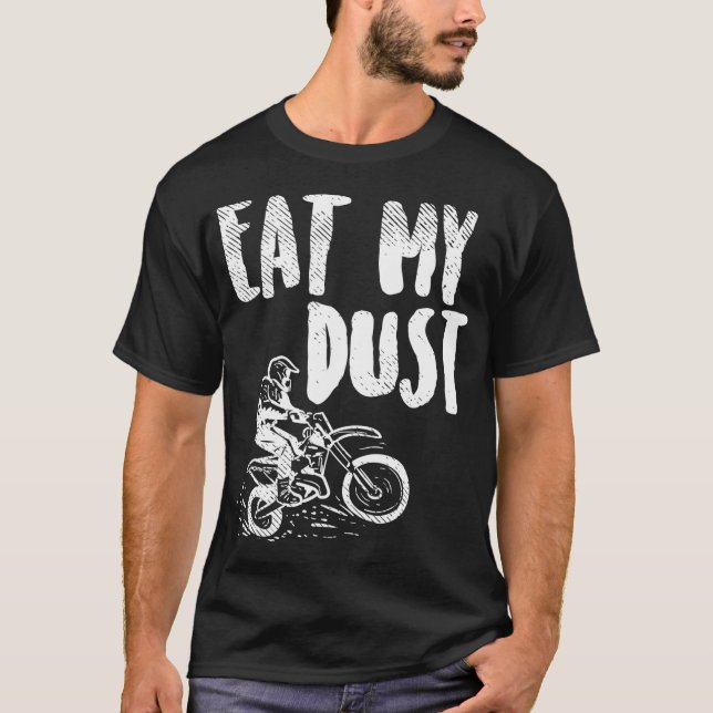 Camiseta Comer mi moto de suciedad moto moto moto pista R (Anverso)