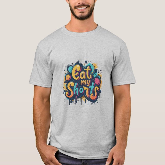 Camiseta Comer mis pantalones cortos (Anverso)
