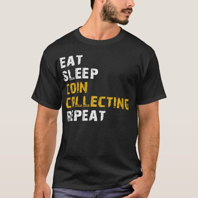 Camiseta comer moneda de sueño Recolección de repeticiones (Anverso)