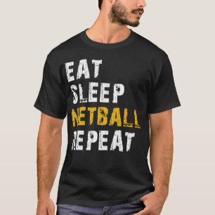 Camiseta comer netball de dormir