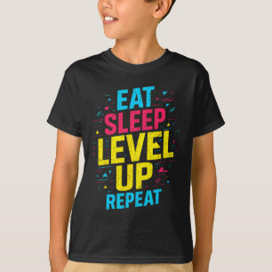 Camiseta Comer nivel de suspensión Arriba Repetir juego div