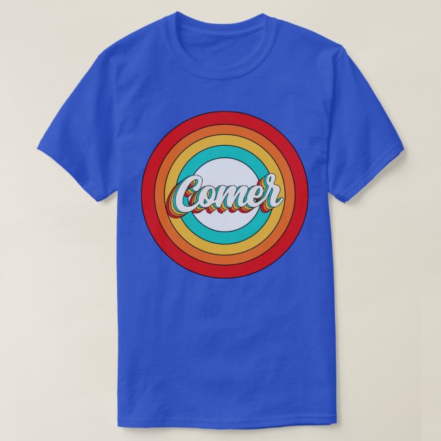 Camiseta Comer Nombre Shirt Vintage Comer Circle (Diseño del anverso)